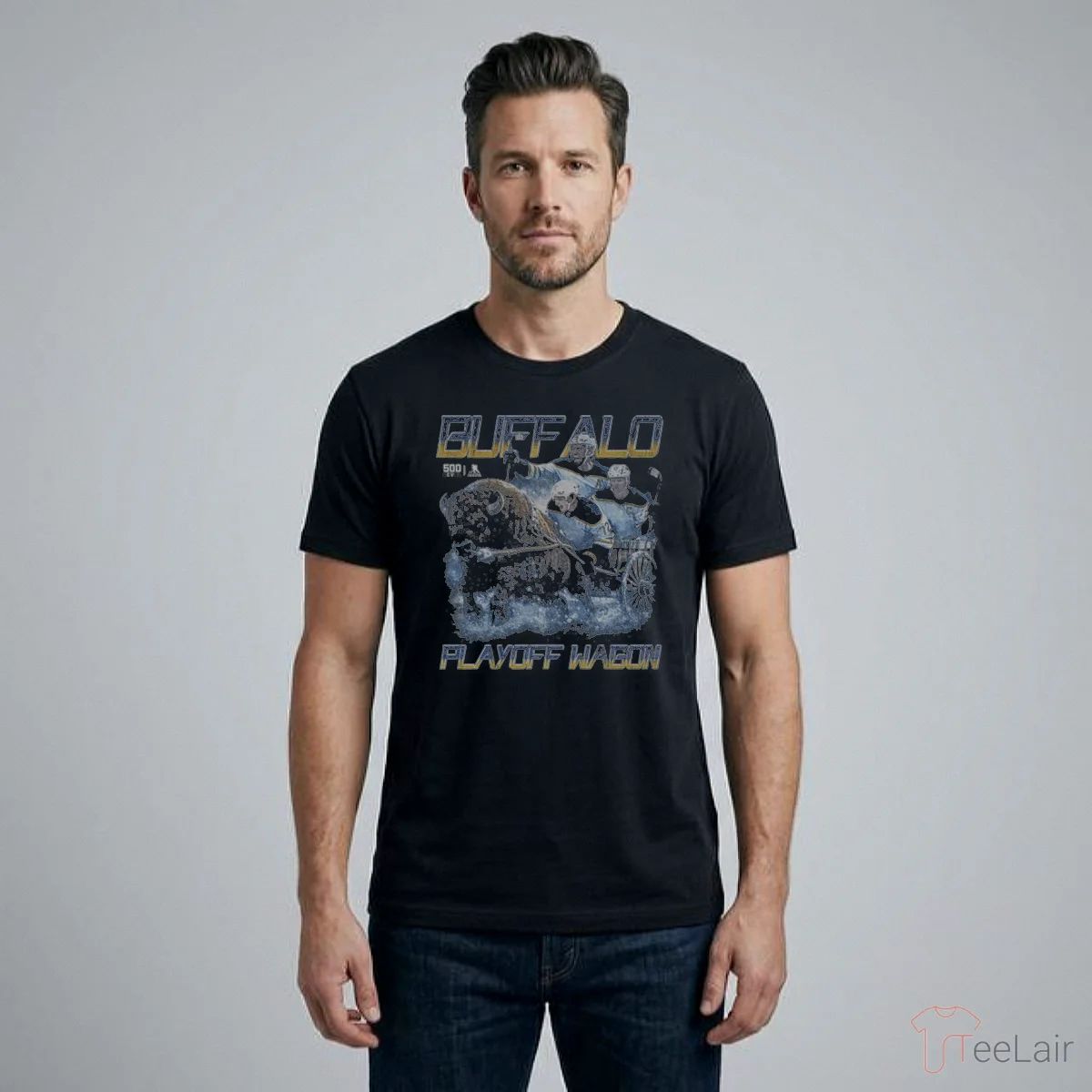 Buffalo Hockey 2026 Playoff Wagon WHT T-Shirt