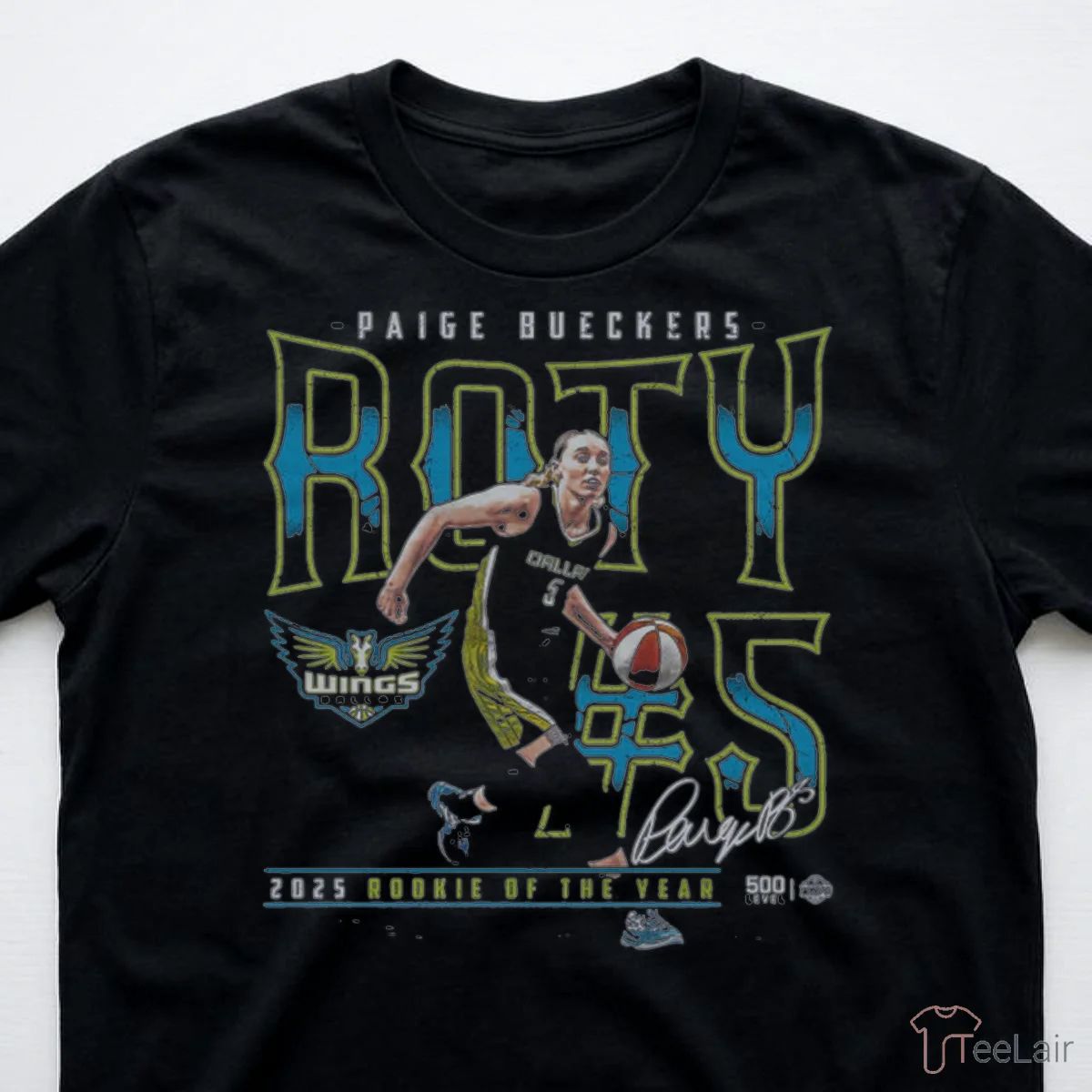 Paige Bueckers Dallas Wings 2025 ROTY WHT Shirt