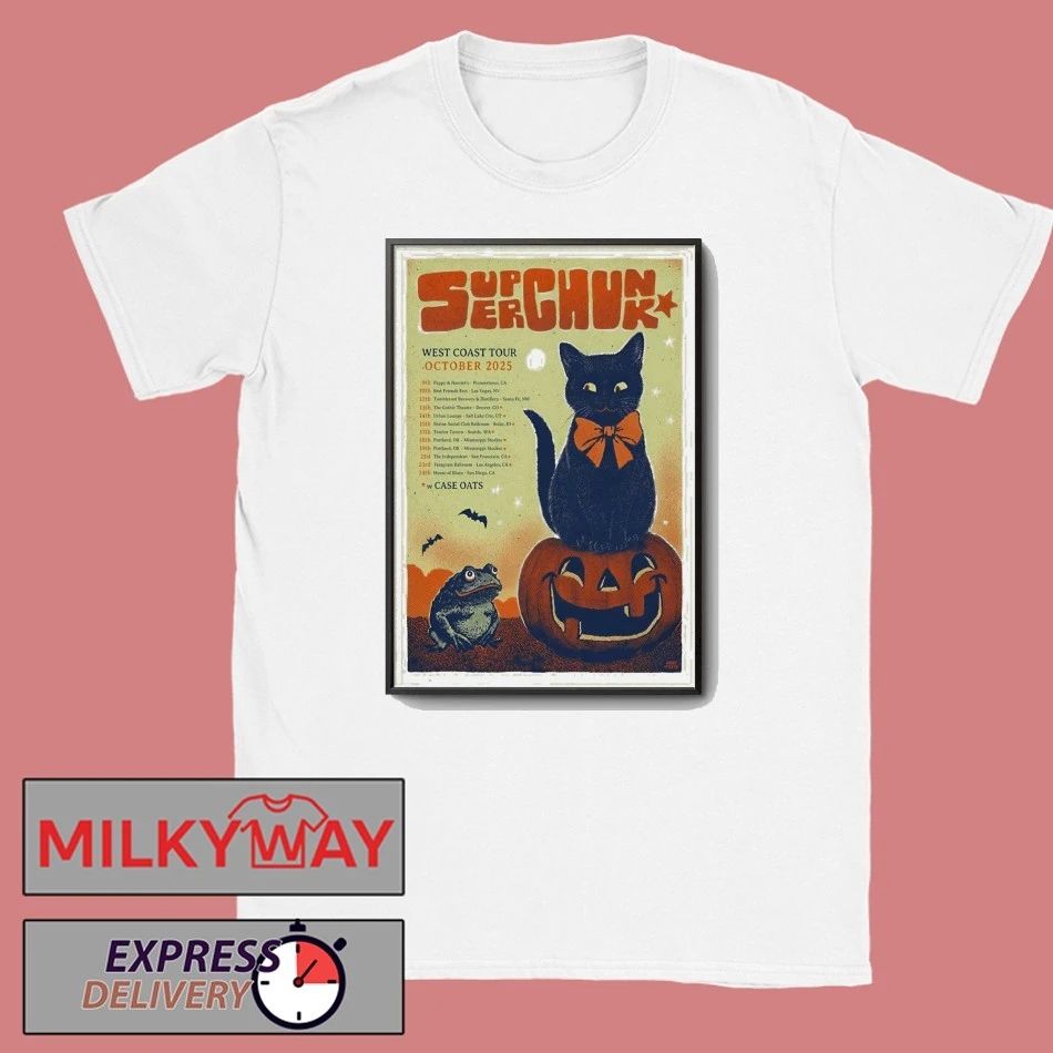 Poster SuperChunk West Coast October 2025 Shows shirt