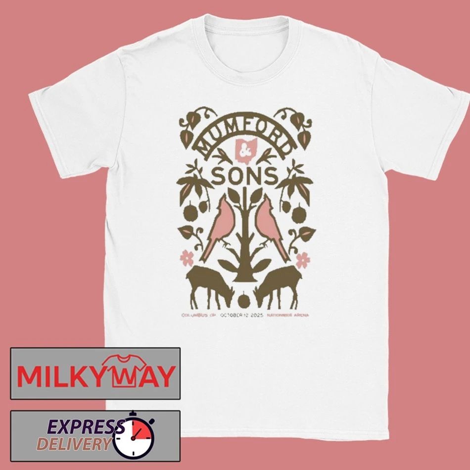 Mumford & Sons Tour Nationwide Arena, Columbus, OH October 12, 2025 shirt