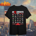 Formula one 2024 circuits calendar Car Racing Shirt