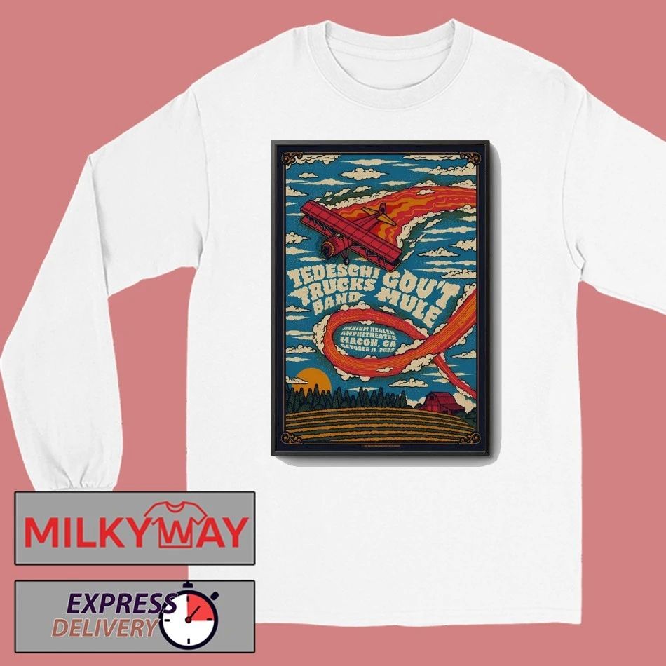 Tedeschi Truck Band Oct 11 2025 Atrium Health Amphitheater in Macon GA Poster shirt