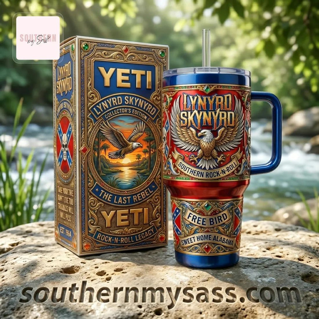Lynyrd Skynyrd Collector’s Edition 40oz Insulated Tumbler With Handle