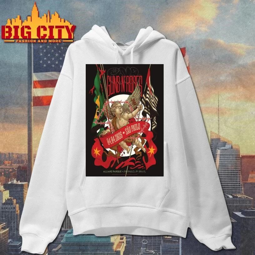 Guns N Roses 2026 Sao Paulo Poster Shirt
