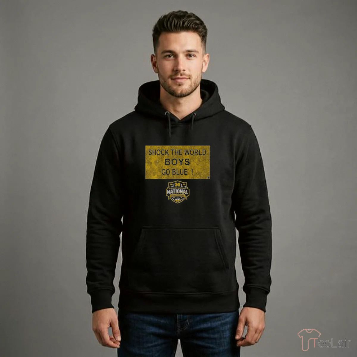 Michigan Wolverines MBB 2026 National Champions Shock The World Sign Shirt