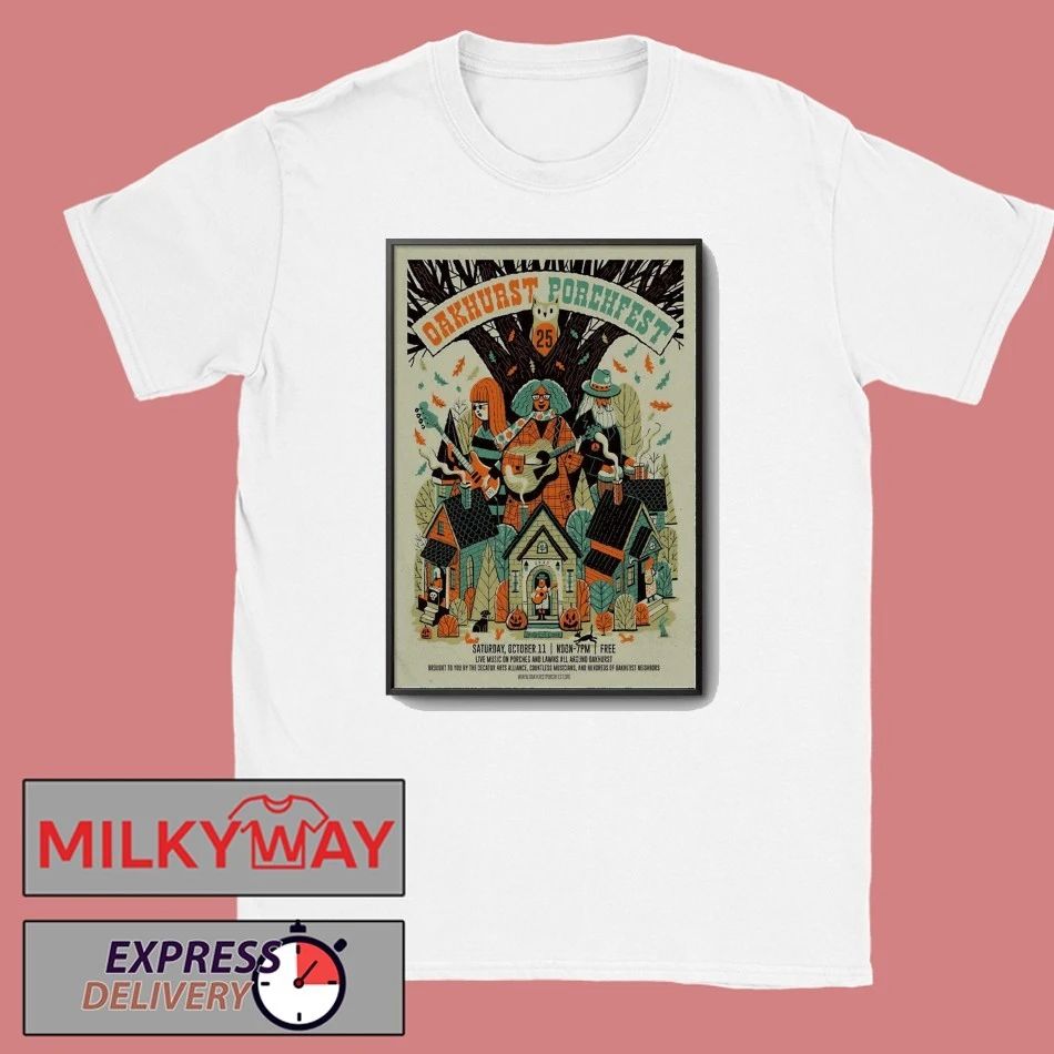 Oakhurst Porchfest Oct 11 2025 In Decatur GA Poster shirt