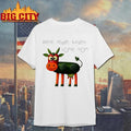 Where Veggie Burgers Come From Veggie Cow Graphic Funny Shirt