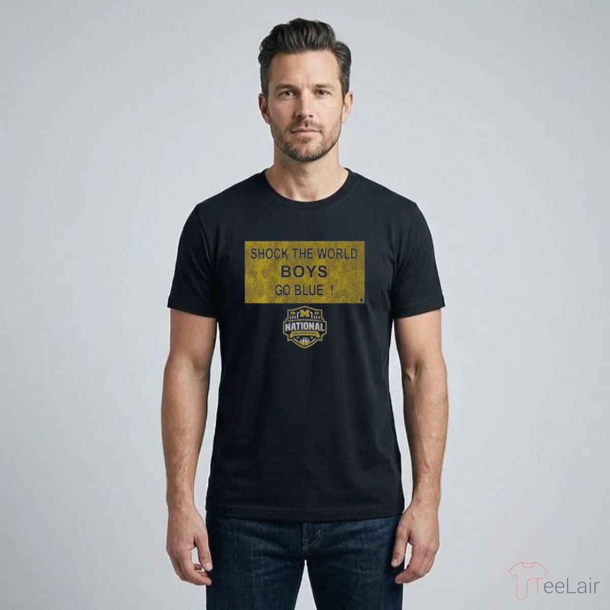 Michigan Wolverines MBB 2026 National Champions Shock The World Sign Shirt