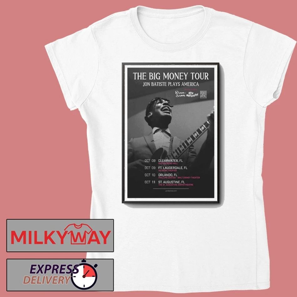 Jon Batiste The Big Money Tour Florida Oct 2025 Poster shirt