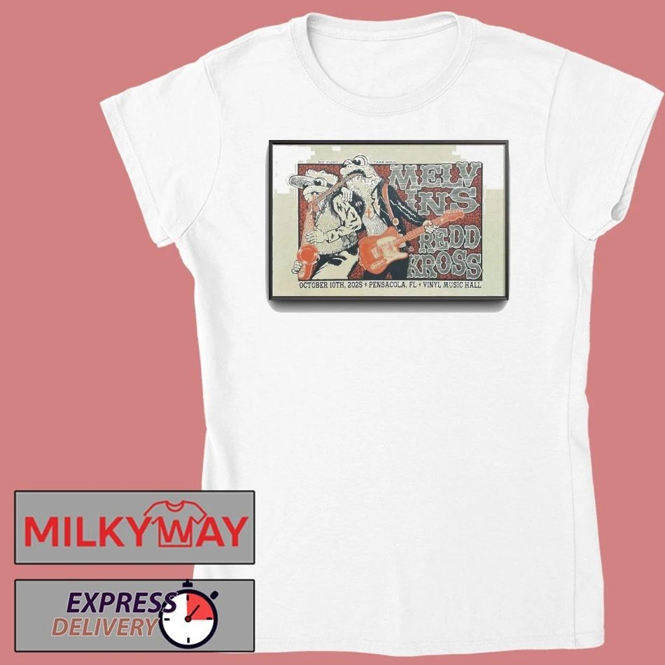 Melvins And Redd Kross Oct 10 2025 Vinyl Music Hall in Pensacola FL Poster shirt