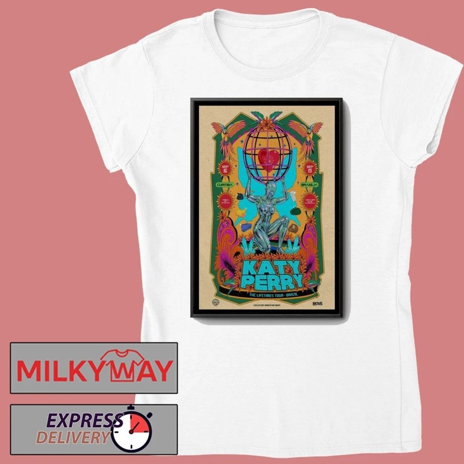Katy Perry Lifetimes Tour Brazil Poster shirt