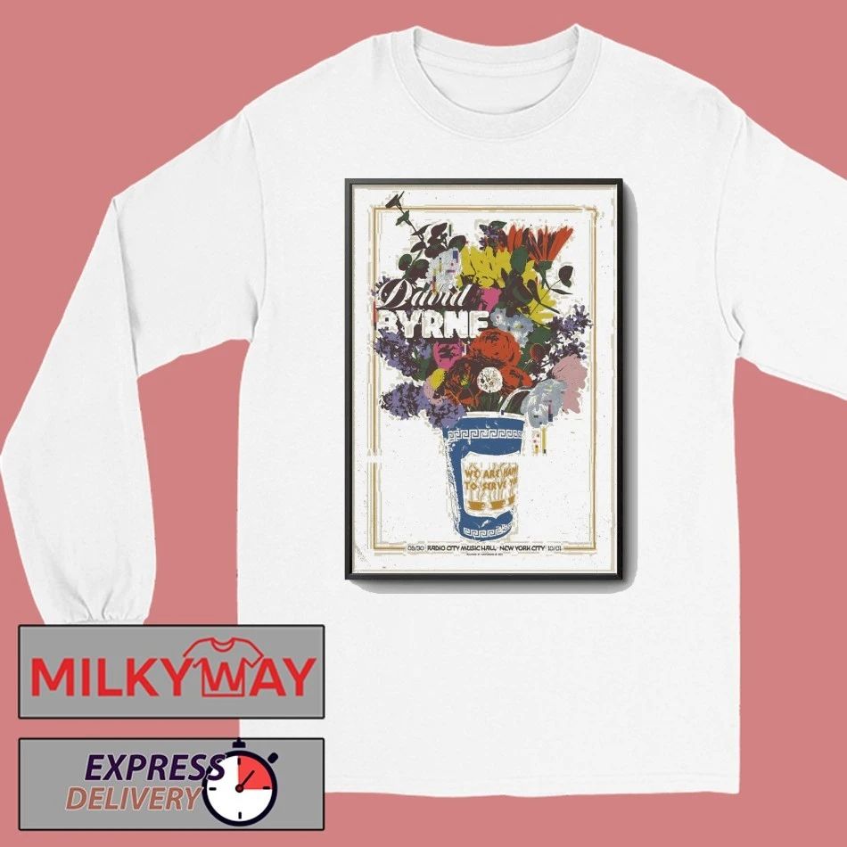 David Byrne Sep 30 2025 Radio City Music Hall New York Poster shirt