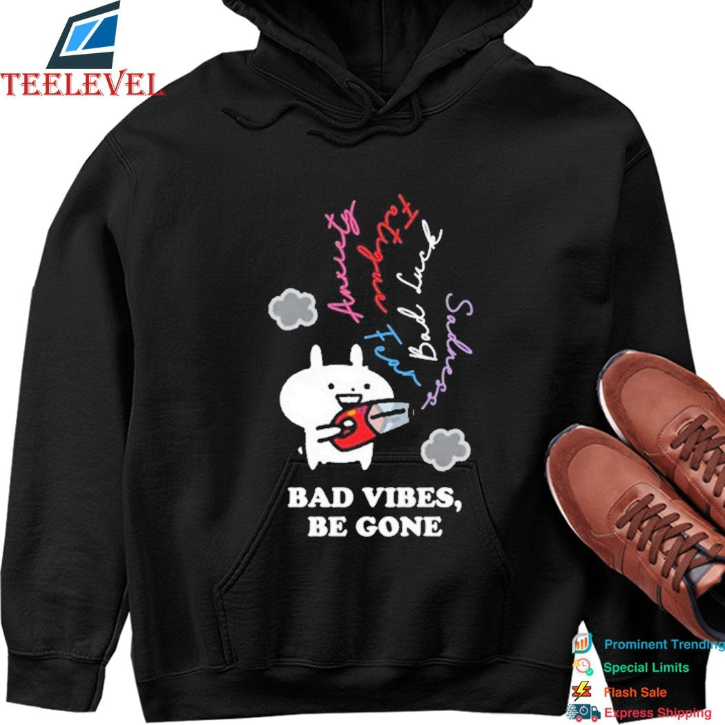 Usagyuuun Bad Vibes Be Gone Shirt