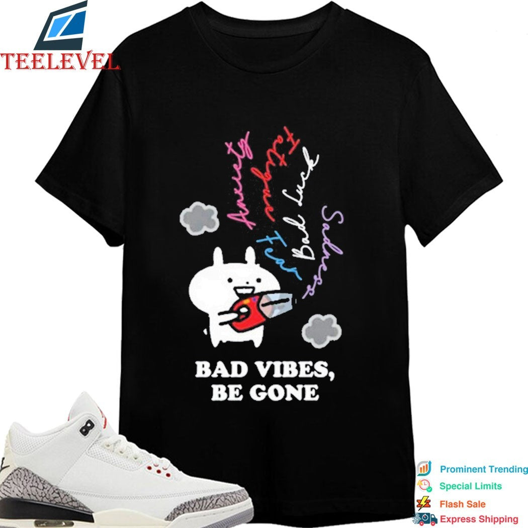 Usagyuuun Bad Vibes Be Gone Shirt