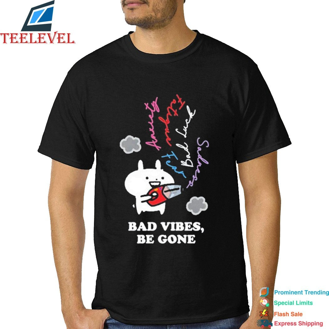 Usagyuuun Bad Vibes Be Gone Shirt