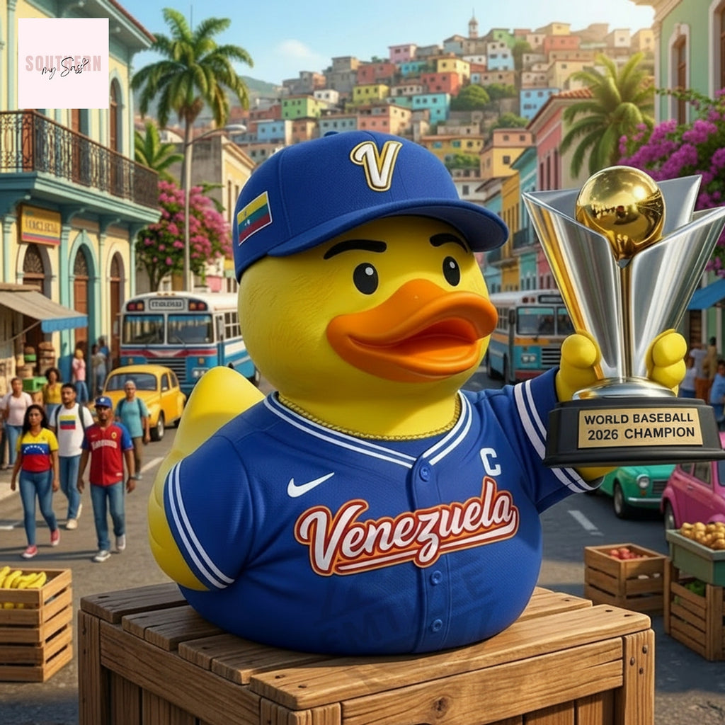 Venezuela World Baseball 2026 Champion Rubber Duck