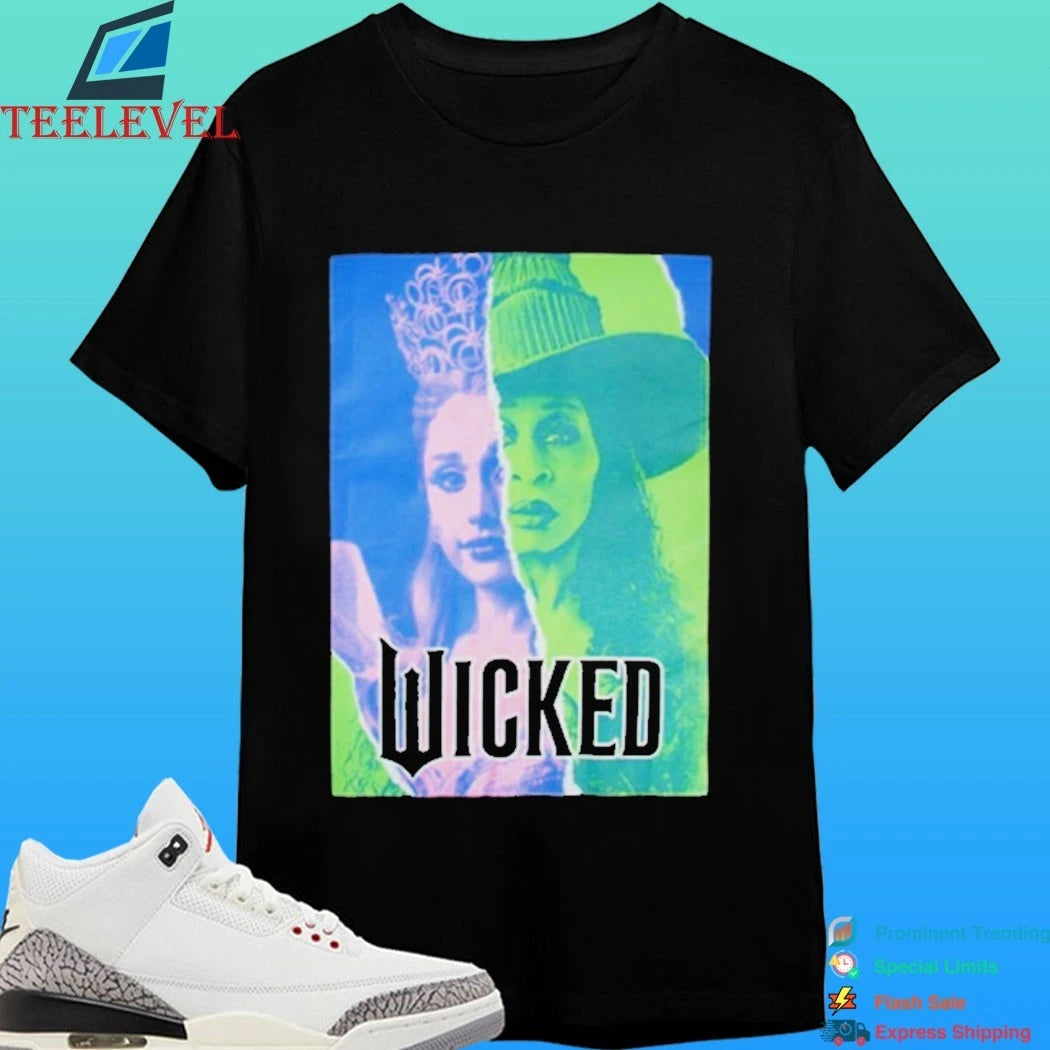 Wicked Glinda And Elphaba Split Shirt