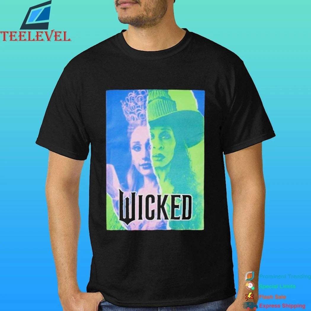 Wicked Glinda And Elphaba Split Shirt