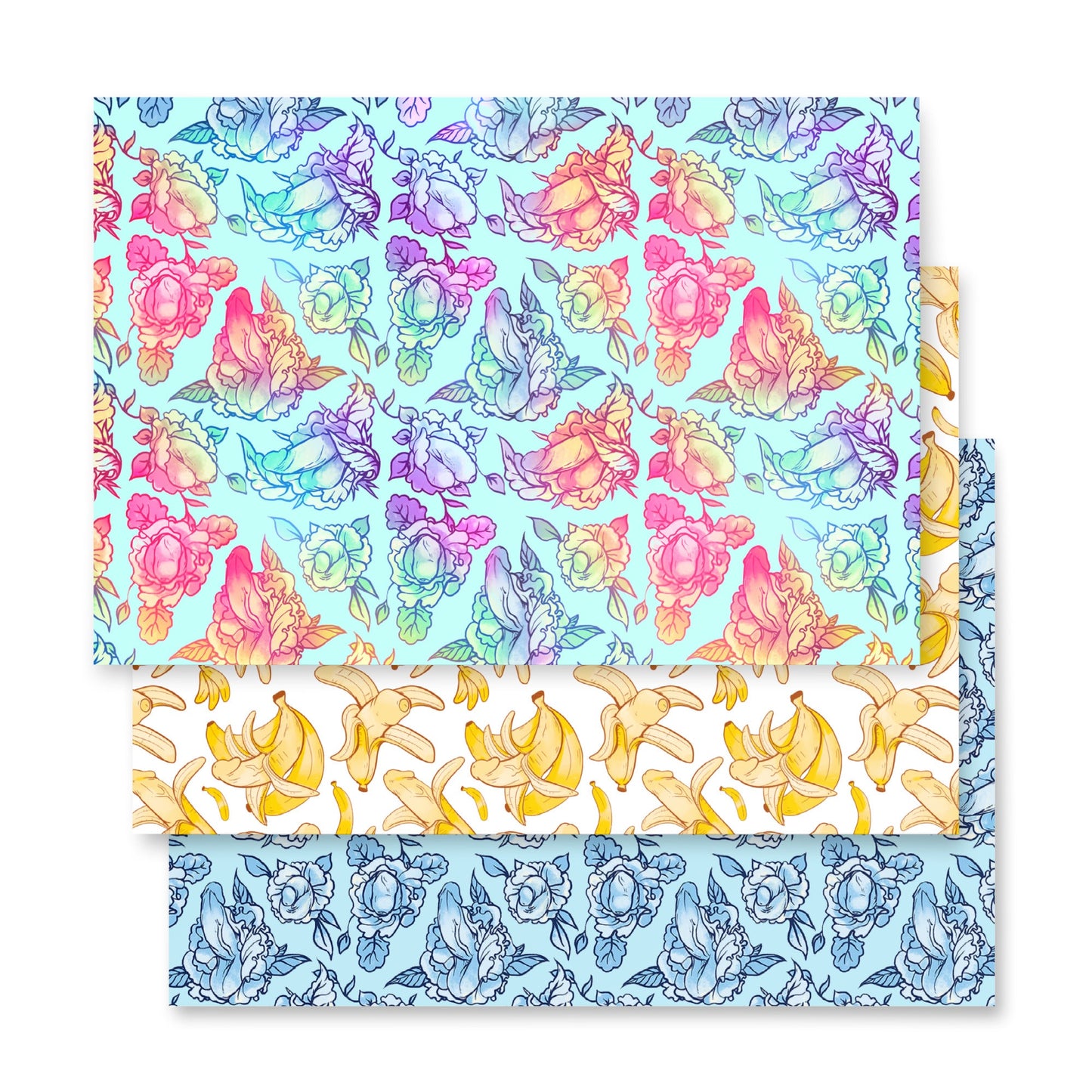 NSFW Penis Pattern Wrapping Paper Sheets