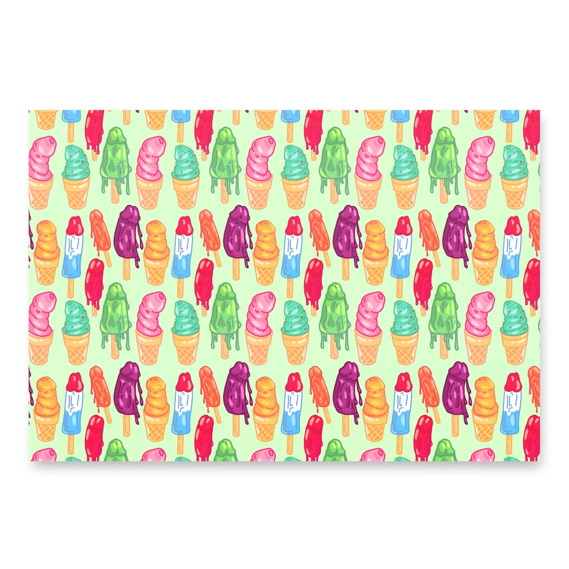 NSFW Pattern Wrapping Paper Sheets