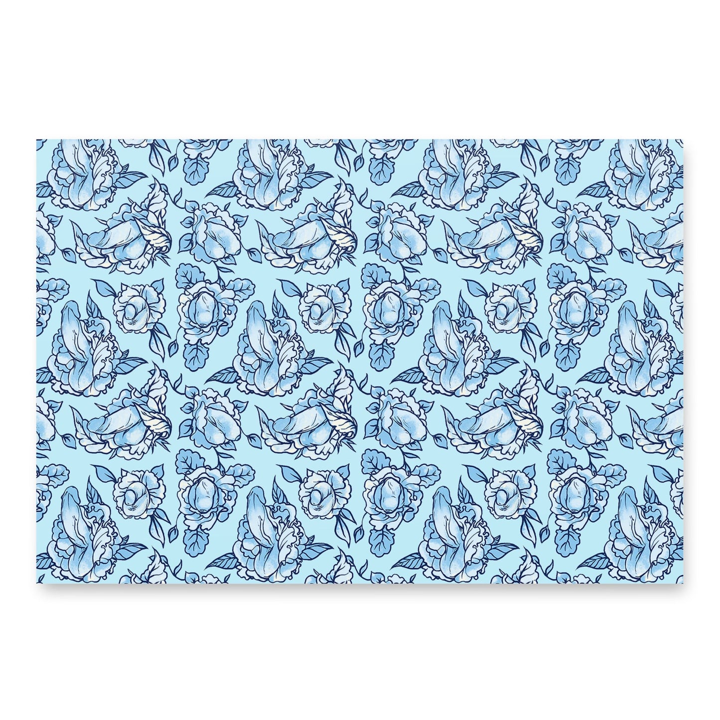 NSFW Penis Pattern Wrapping Paper Sheets