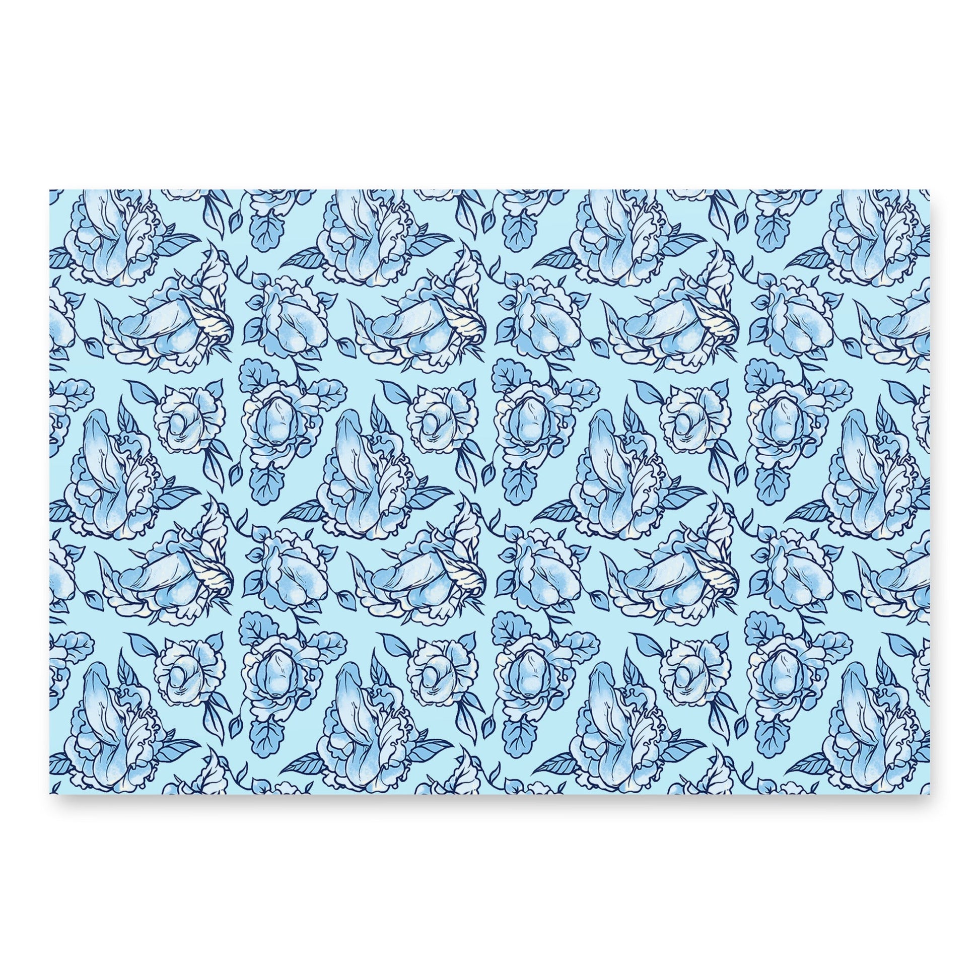 NSFW Penis Pattern Wrapping Paper Sheets